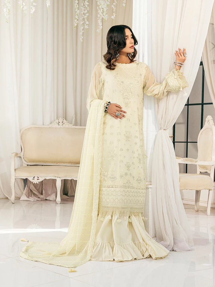 Signature by Salitex Embroidered Chiffon Suits Unstitched 3 Piece SUNS7CH038UT - Summer Collection