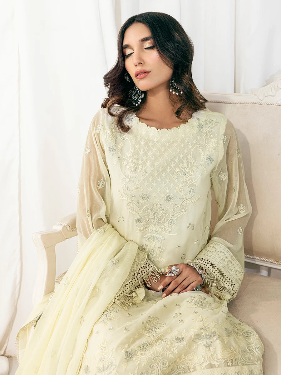 Signature by Salitex Embroidered Chiffon Suits Unstitched 3 Piece SUNS7CH038UT - Summer Collection