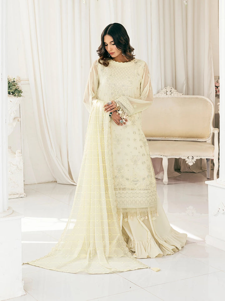 Signature by Salitex Embroidered Chiffon Suits Unstitched 3 Piece SUNS7CH038UT - Summer Collection
