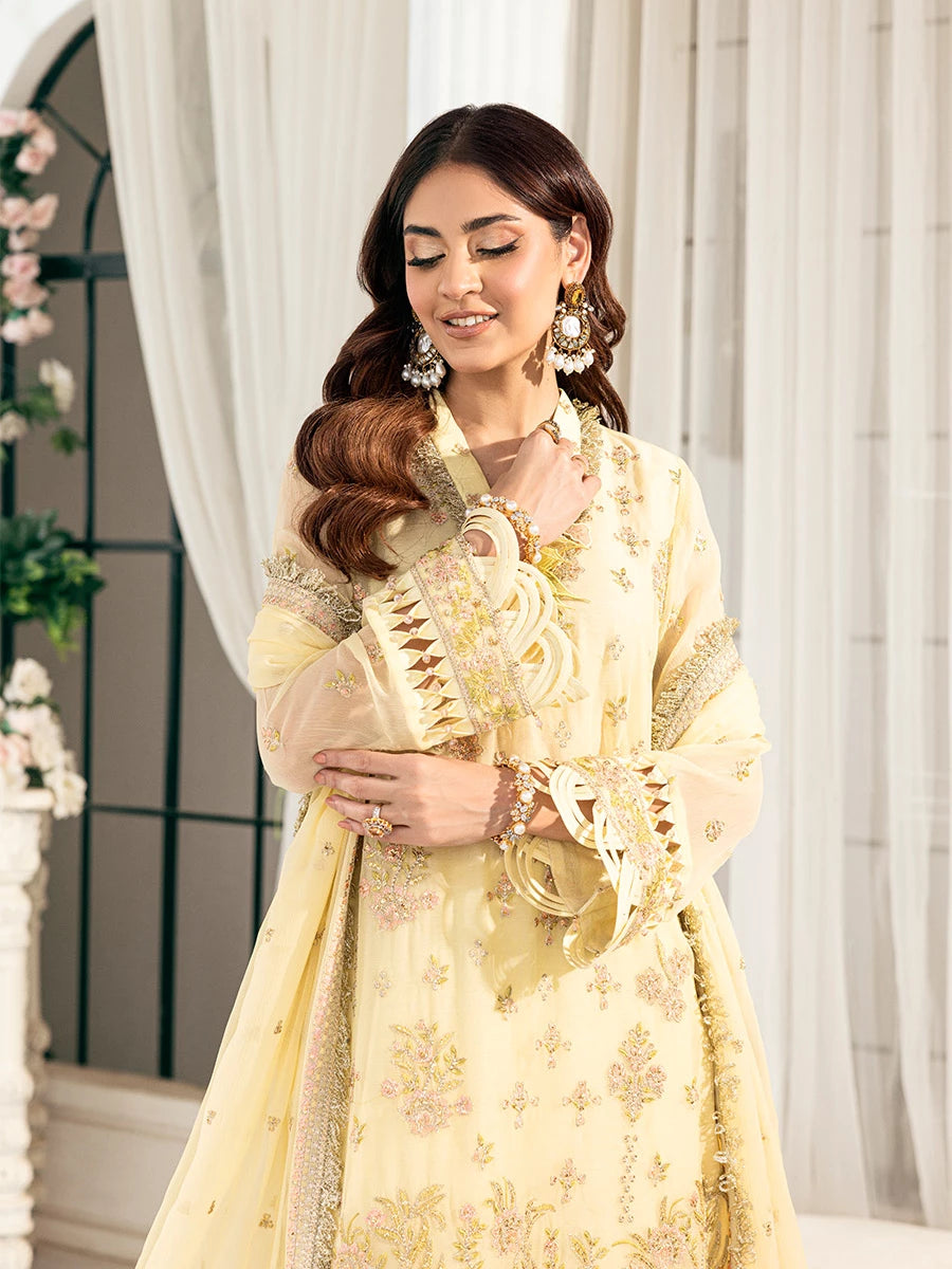 Signature by Salitex Embroidered Chiffon Suits Unstitched 3 Piece SUNS7CH040UT - Summer Collection