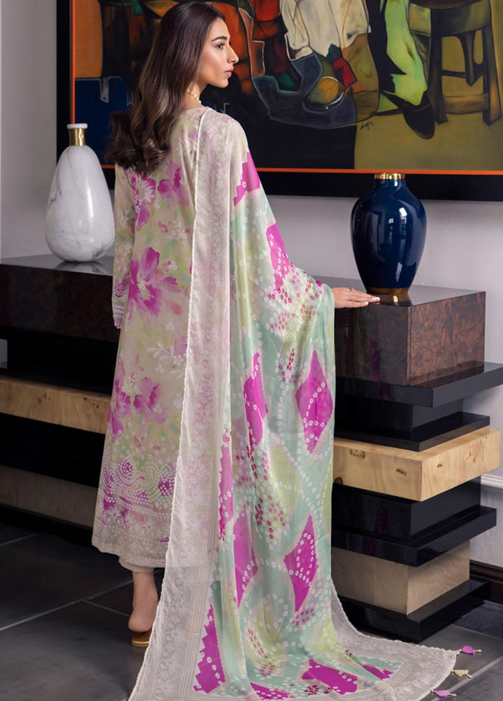 Signature Prints By Nureh Printed Lawn Suits Unstitched 3 Piece NU23SPRP SP-68 - Summer Collection