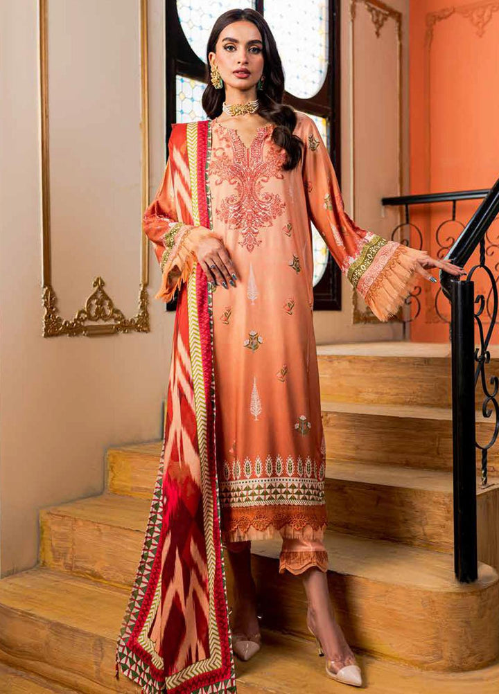 Signature Prints By Nureh Printed Marina Suits Unstitched 3 Piece NU23SPM SP-82 - Winter Collection