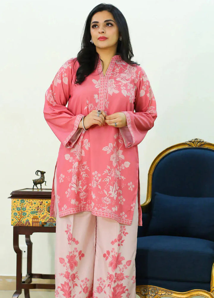 Silk Co Ords by Zyna Pret Printed Silk 2 Piece Suit Mehr
