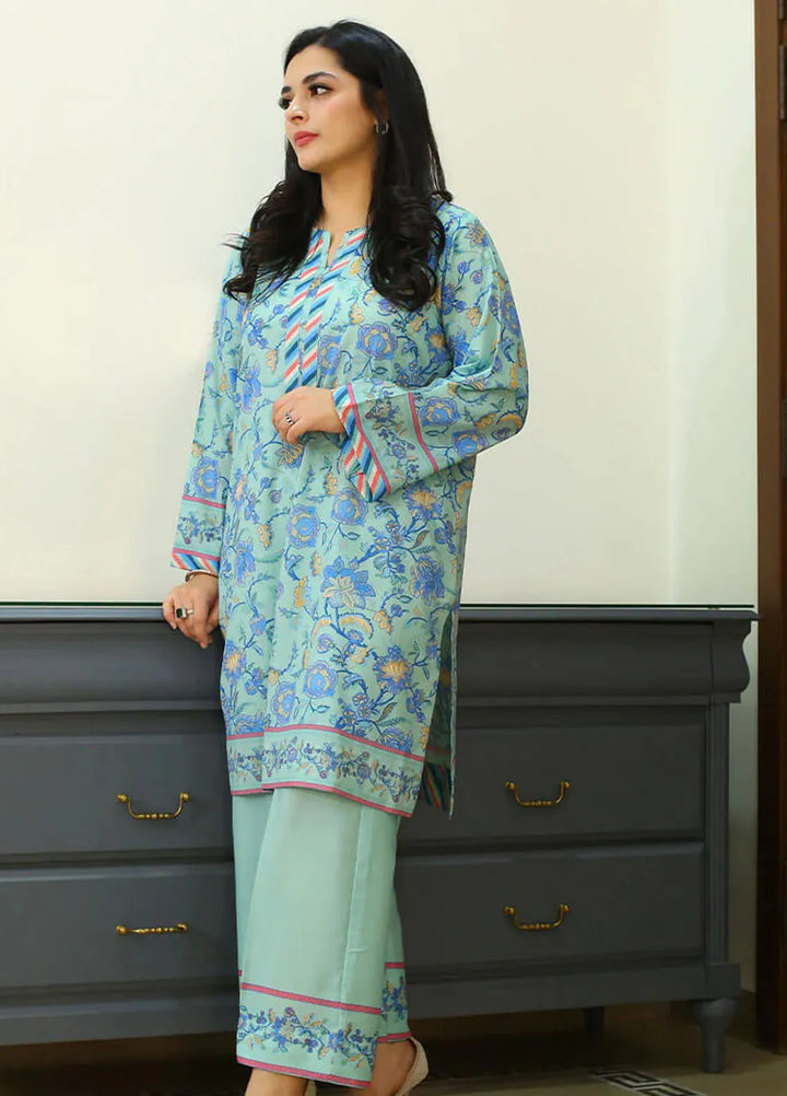 Silk Co Ords by Zyna Pret Printed Silk 2 Piece Suit Skye