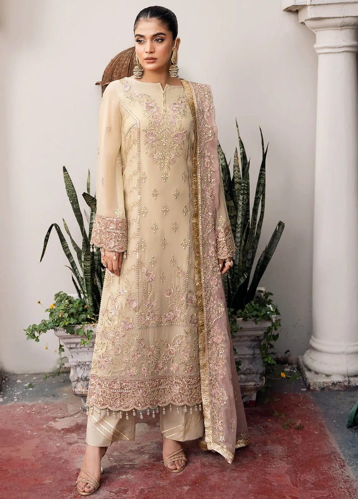Sitarah by Imrozia Embroidered Chiffon Suit Unstitched 3 Piece IM24LC I-217 Sohana - Luxury Collection