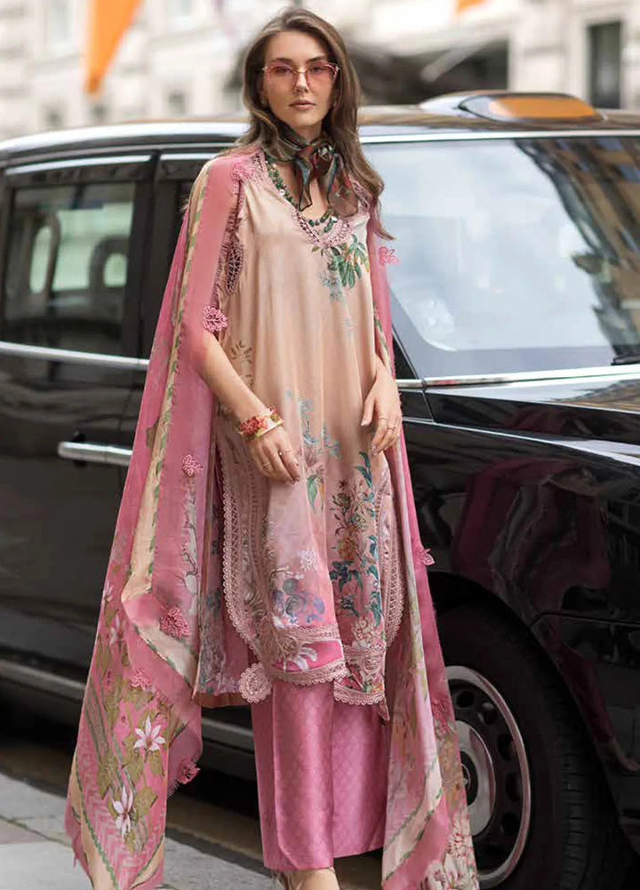 Sobia Nazir Embroidered Satin Suits Unstitched 3 Piece SN24S D-07 - Winter Collection