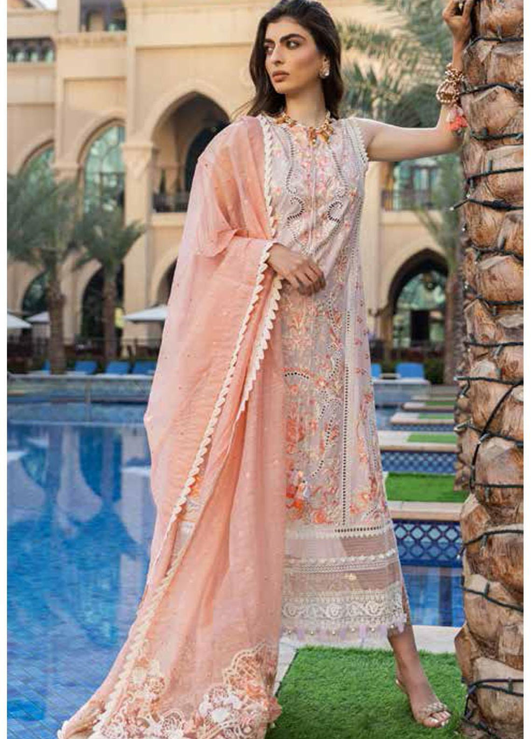 Sobia Nazir Embroidered Lawn Suits Unstitched 3 Piece SN22LL 4B - Luxury Summer Collection