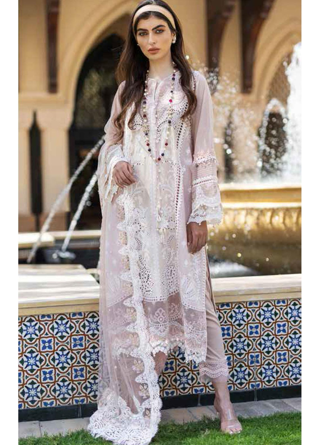 Sobia Nazir Embroidered Lawn Suits Unstitched 3 Piece SN22LL 9B - Luxury Summer Collection