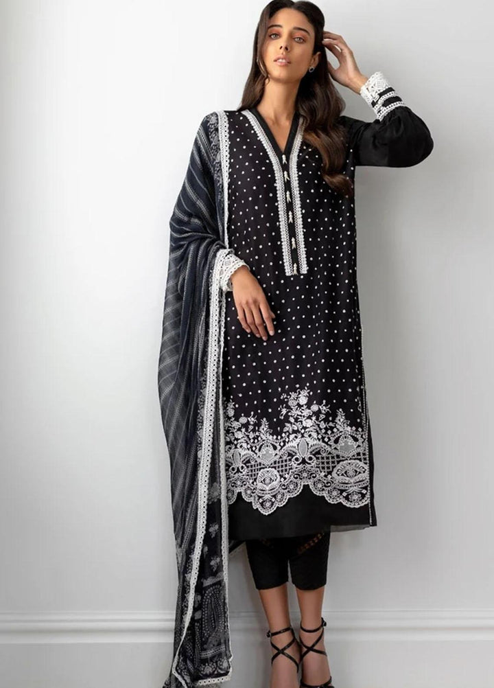 Sobia Nazir Embroidered Schiffli Suits Unstitched 3 Piece SN21ML D-01 - Summer Collection
