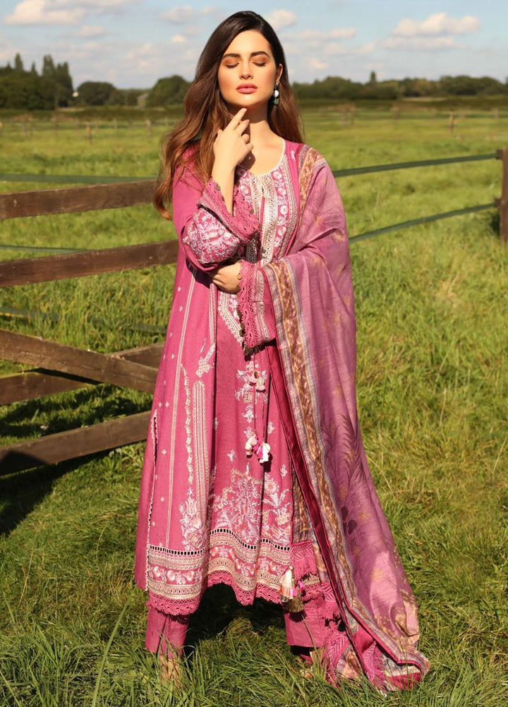 Sobia Nazir Embroidered Silk Karandi Suits Unstitched 3 Piece SN21PF D-03A - Winter Collection