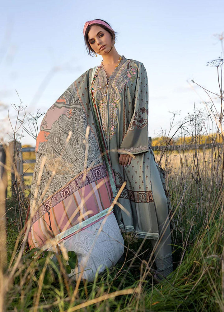 Sobia Nazir Embroidered Linen Suits Unstitched 3 Piece SN22PF 5B - Winter Collection