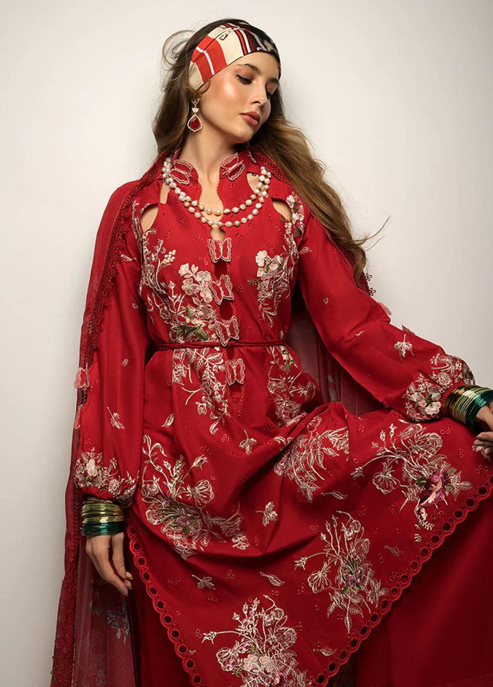 Sobia Nazir Embroidered Lawn Suits Unstitched 3 Piece SN23V 7A - Summer Collection