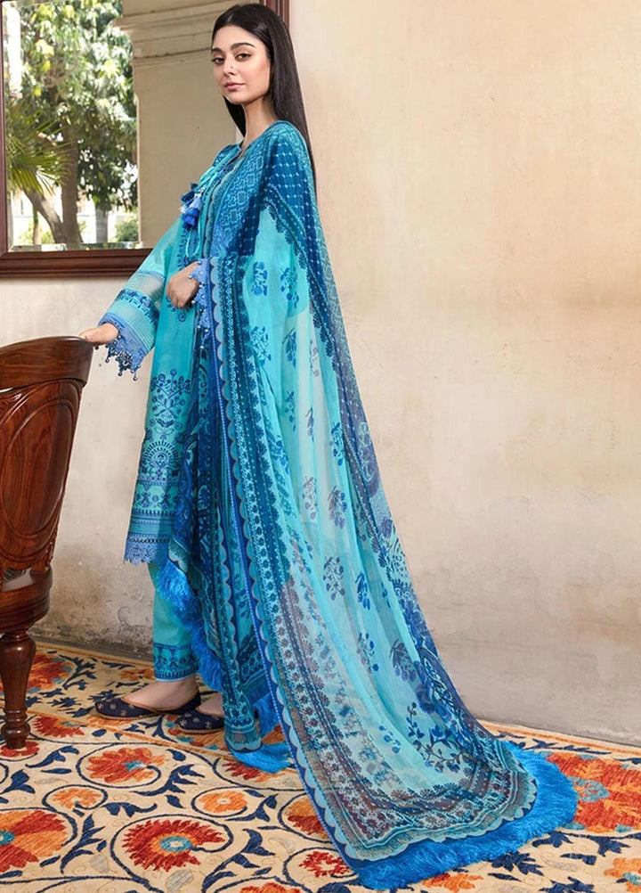 Vital By Sobia Nazir Embroidered Lawn Suits Unstitched 3 Piece SN21-V2 4A - Summer Collection
