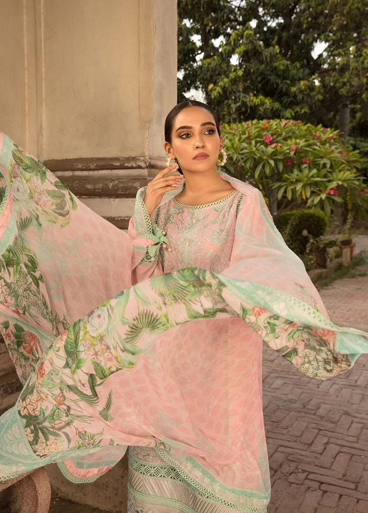 Vital By Sobia Nazir Embroidered Lawn Suits Unstitched 3 Piece SN21-V2 6A - Summer Collection