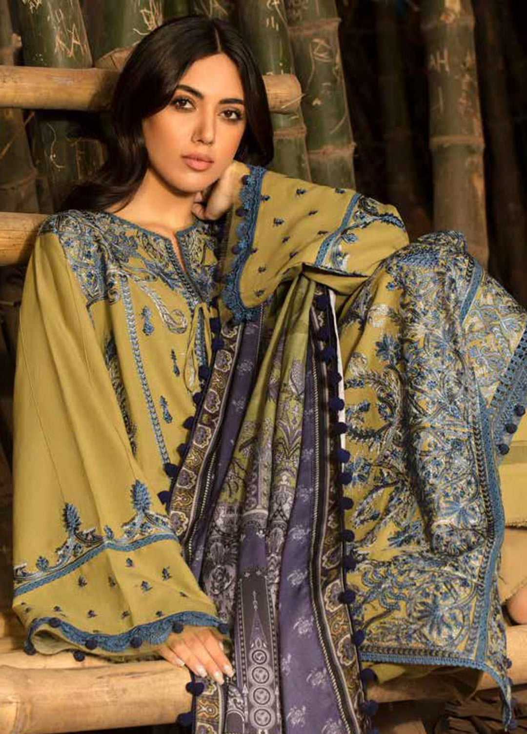 Sobia Nazir Embroidered  Suits Unstitched 3 Piece SN21W 01A - Winter Collection