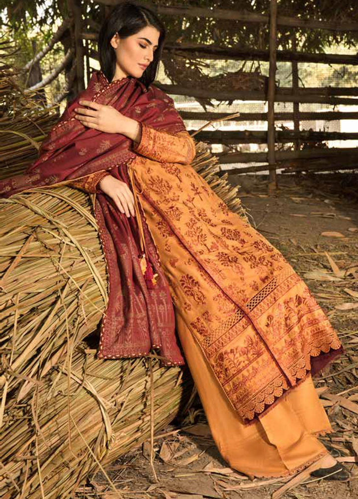 Sobia Nazir Embroidered  Suits Unstitched 3 Piece SN21W 03B - Winter Collection