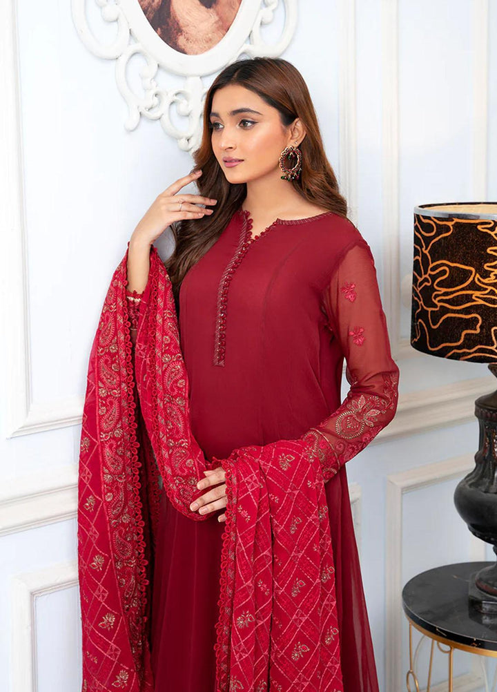 Maleena Pret Embroidered Chiffon 3 Piece Suit Kaylee