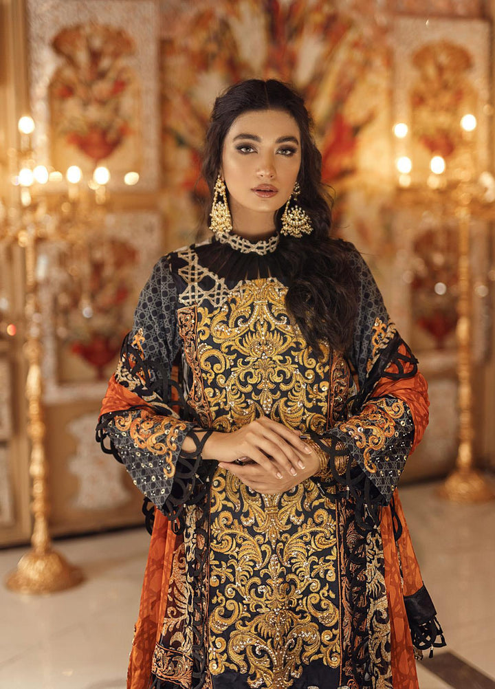 Sohni by Neelos Embroidered Silk Suits Unstitched 3 Piece NL22US NSM-201 - Luxury Formal Collection