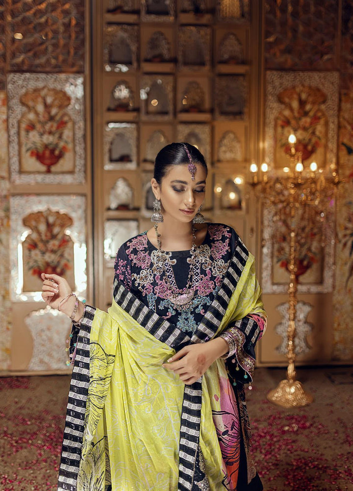 Sohni by Neelos Embroidered Silk Suits Unstitched 3 Piece NL22US NSM-203 - Luxury Formal Collection