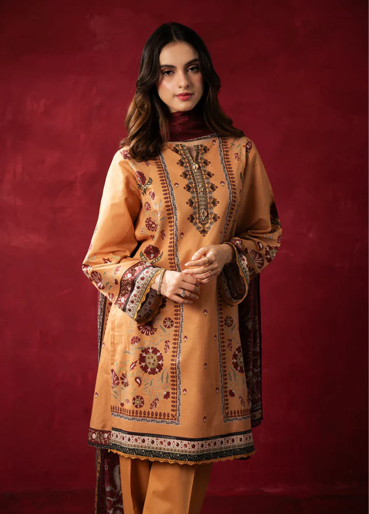 Zoe by Zeen Unstitched Printed Lawn 3 Piece Suit ZN26UZL WFM36606 - Casual Collection