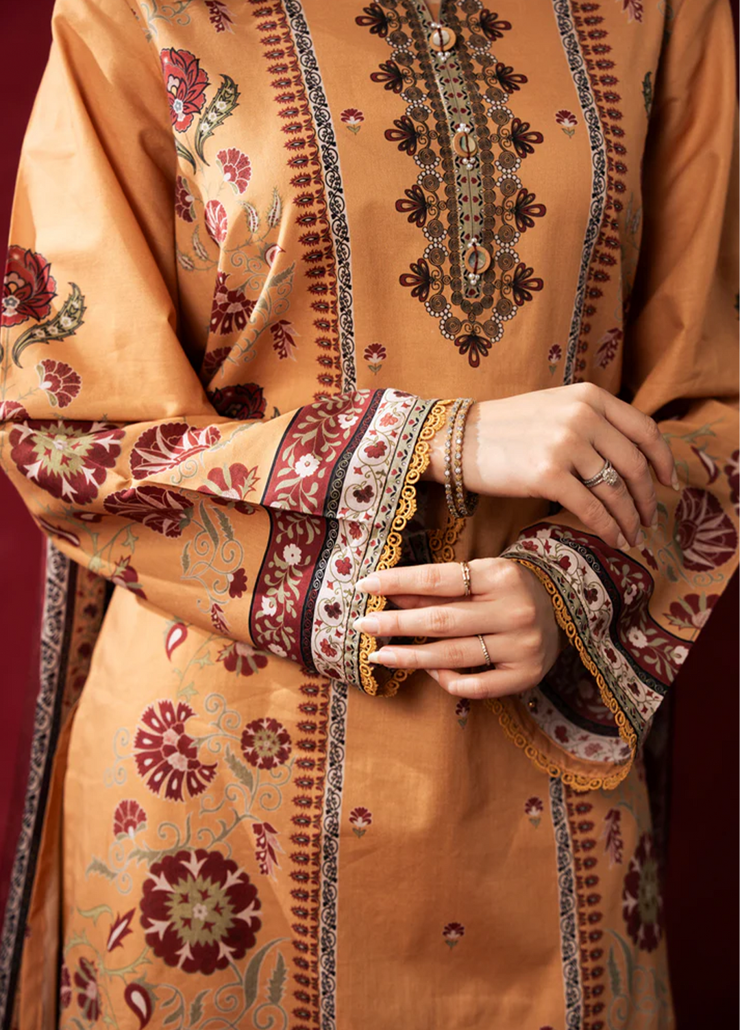 Zoe by Zeen Unstitched Printed Lawn 3 Piece Suit ZN26UZL WFM36606 - Casual Collection