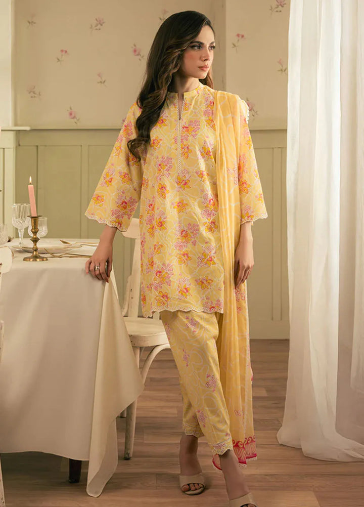 Spring Summer by Sahar Pret Embroidered Cambric 2 Piece Suit Dandelion Dream