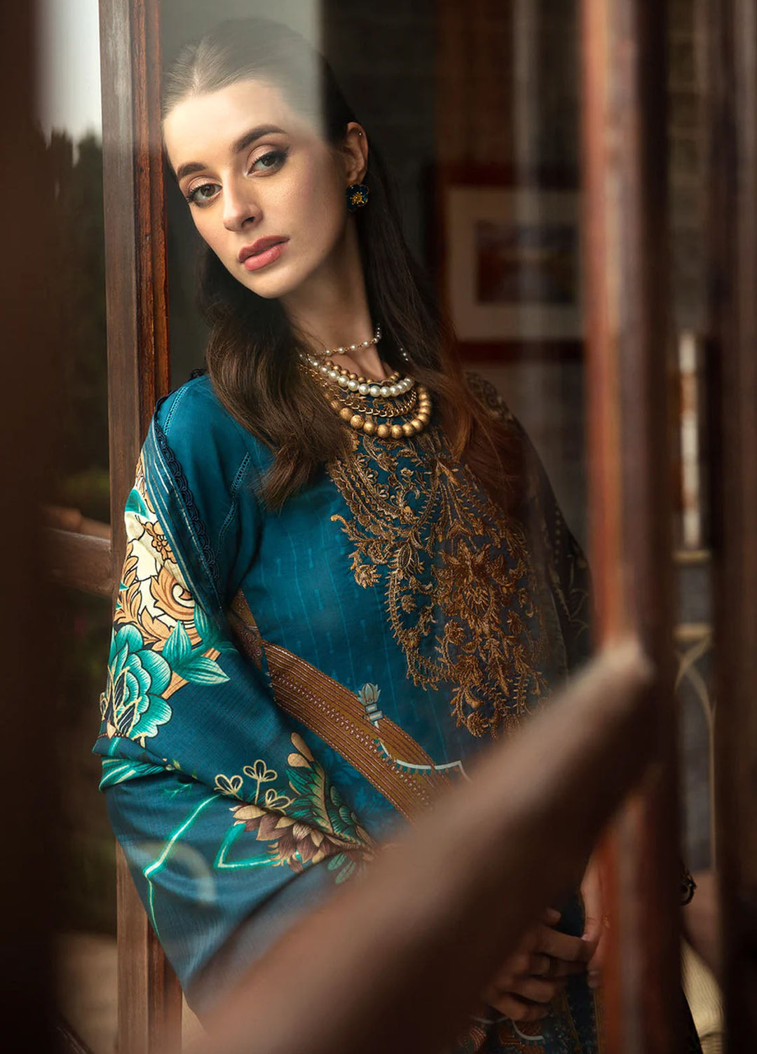 Springtime Ballet by Gulaal Embroidered Lawn Suits Unstitched 3 Piece GL24SB D-03 Esila - Spring Summer Collection