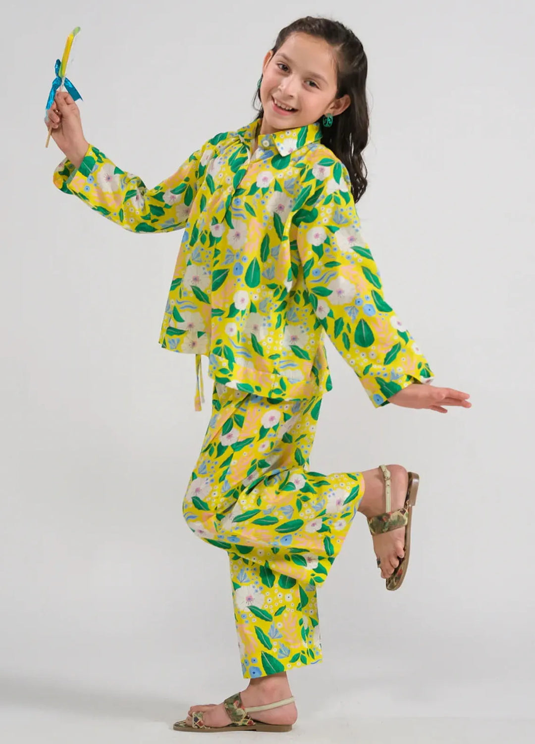 Sprinkles Pret Printed Cotton 2 Piece Suit SPDR659 Lemon Lush