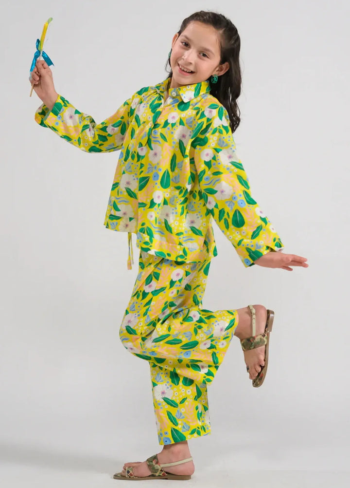 Sprinkles Pret Printed Cotton 2 Piece Suit SPDR659 Lemon Lush