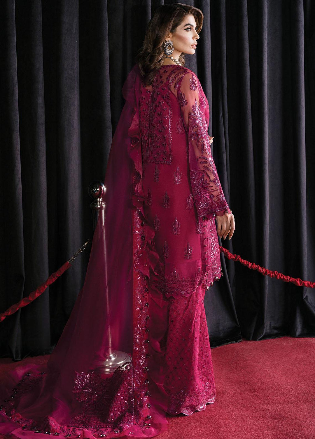 Starlet By Afrozeh Embroidered  Suits Unstitched 3 Piece AF23ST ASOS-V1-07 Periwinkle - Luxury Collection