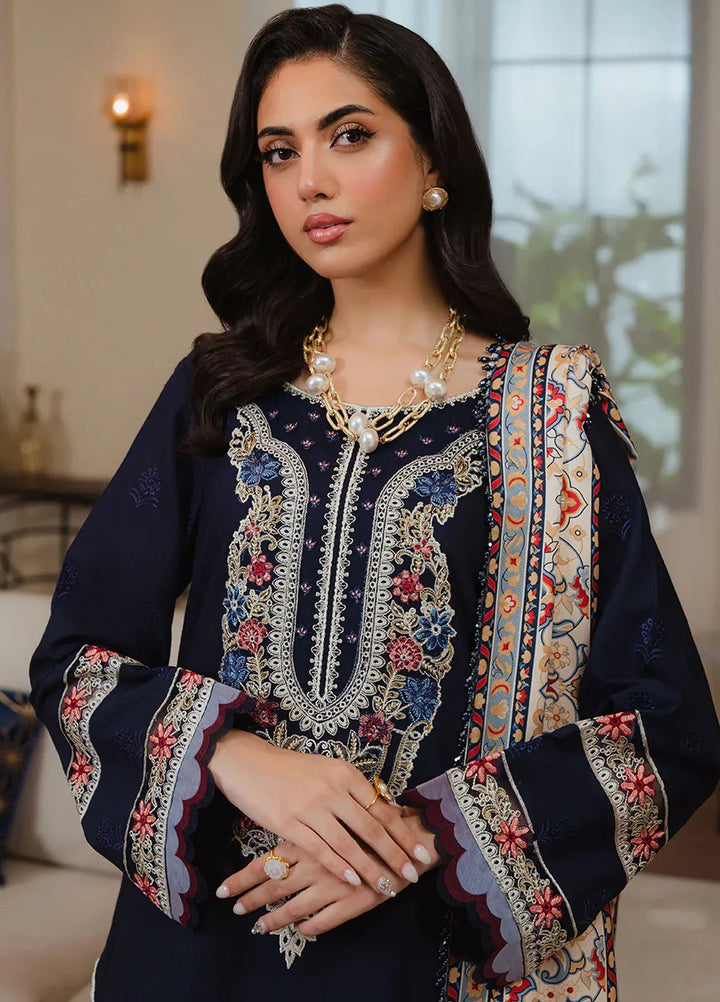 Stella By Mahnur Embroidered Khaddar Suit Unstitched 3 Piece MN24S D-02 B Mashaal - Winter Collection