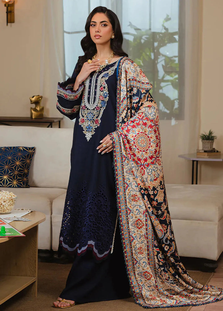 Stella By Mahnur Embroidered Khaddar Suit Unstitched 3 Piece MN24S D-02 B Mashaal - Winter Collection