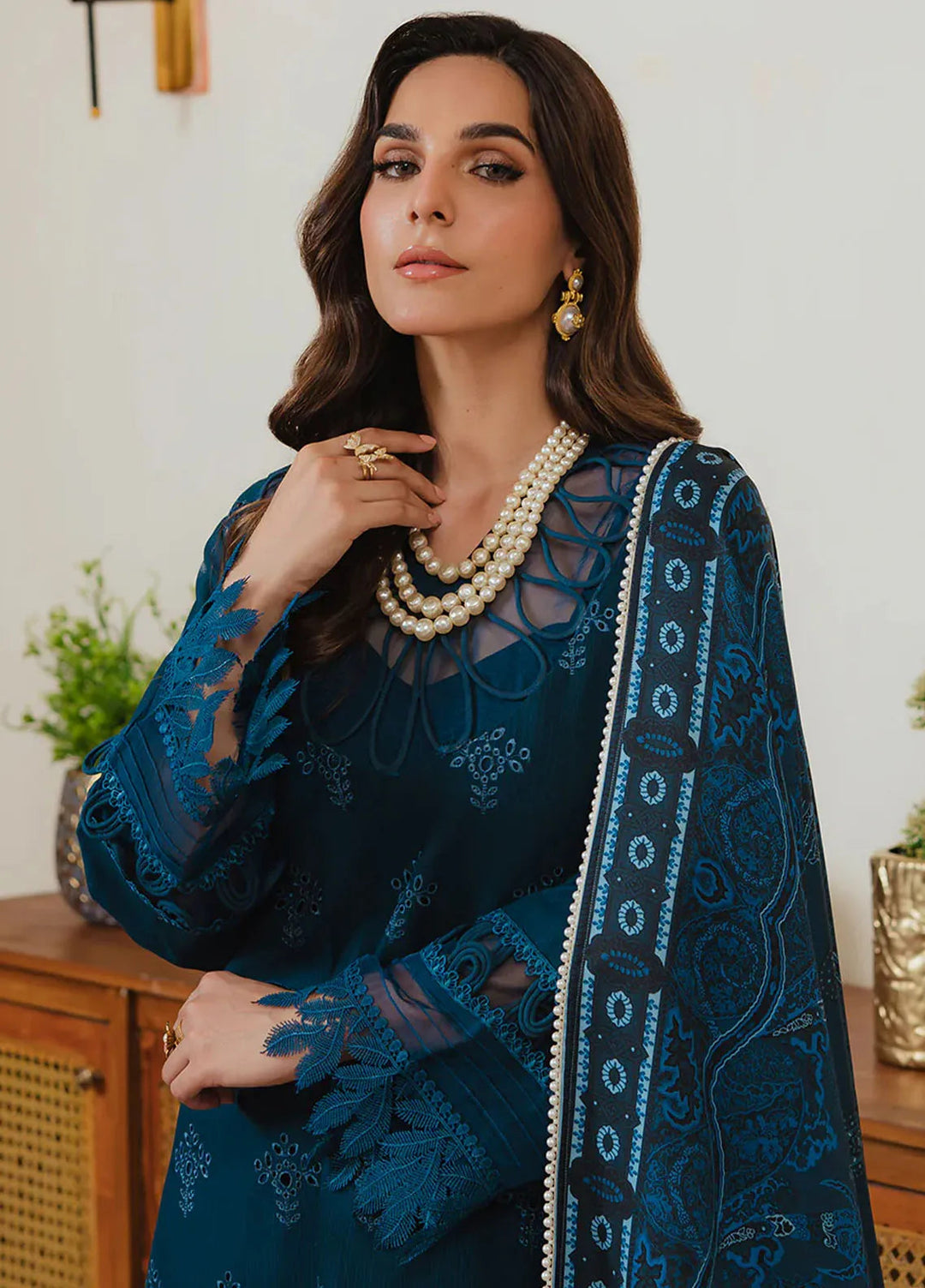 Stella By Mahnur Embroidered Khaddar Suit Unstitched 3 Piece MN24S D-04 A Mehr - Winter Collection