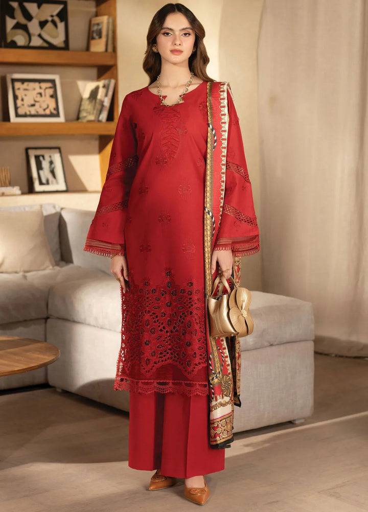 Stella by Mahnur Embroidered Lawn Suit Unstitched 3 Piece MN25S D6 A - Juliette - Summer Collection