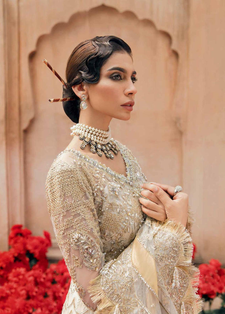 Afrozeh Pret Embroidered Net 3 Piece Dress AF22BP 001 Mahru