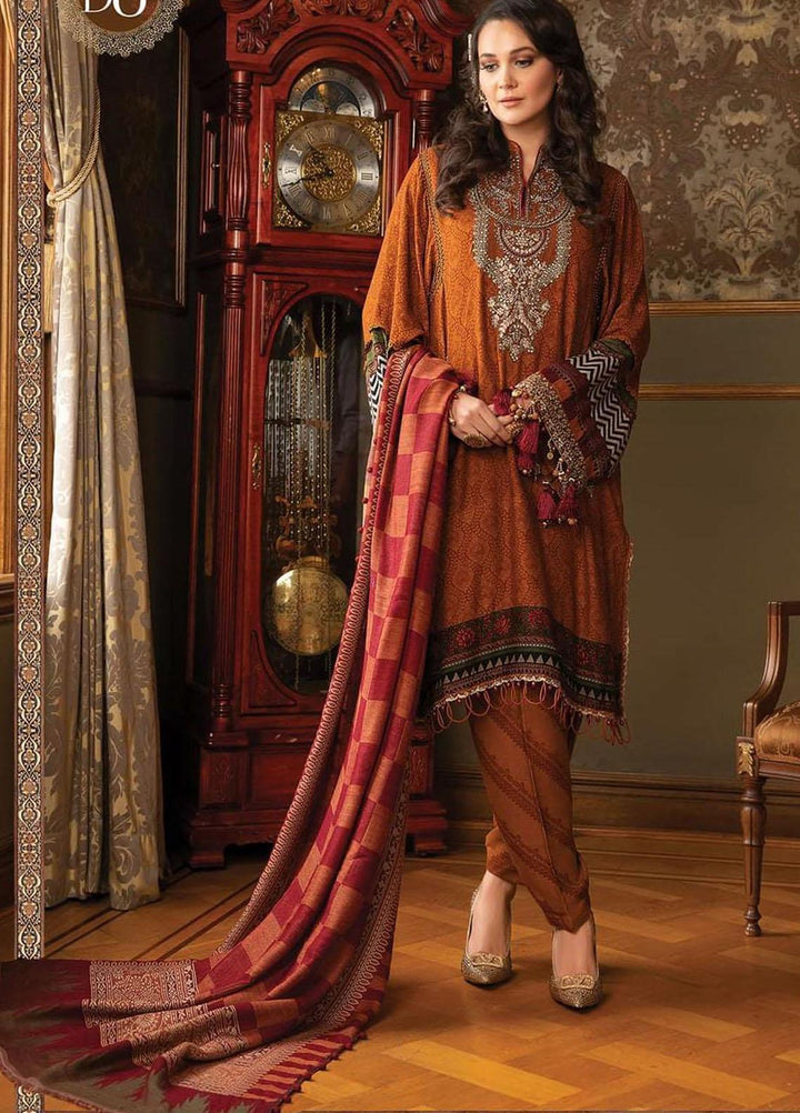 Maria B Pret Embroidered Linen 3 Piece Suit MB21W DL-908