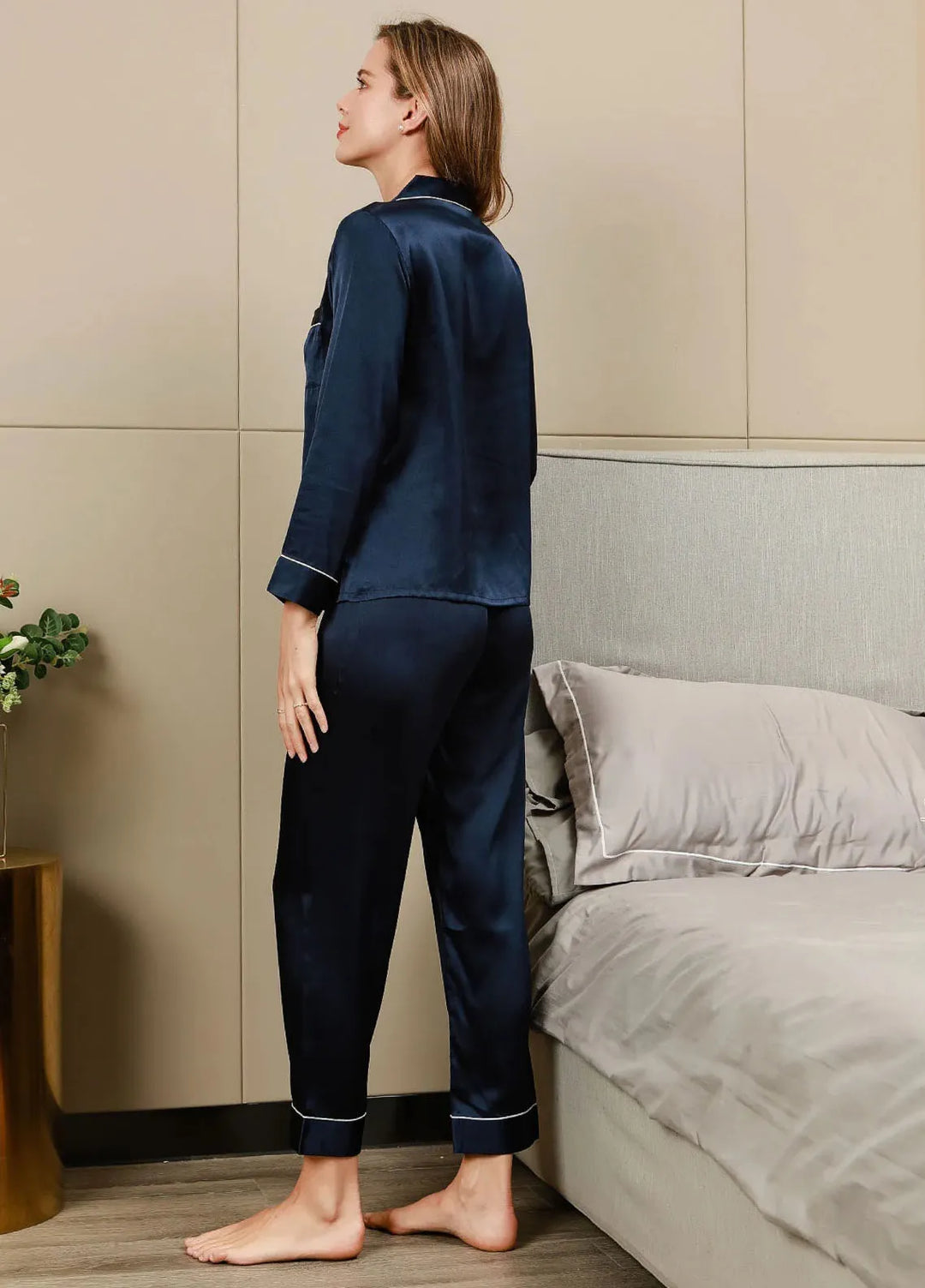 Studio By Arj Pret Dyed Polyester 2 Piece ARJ-PJ27-NVY