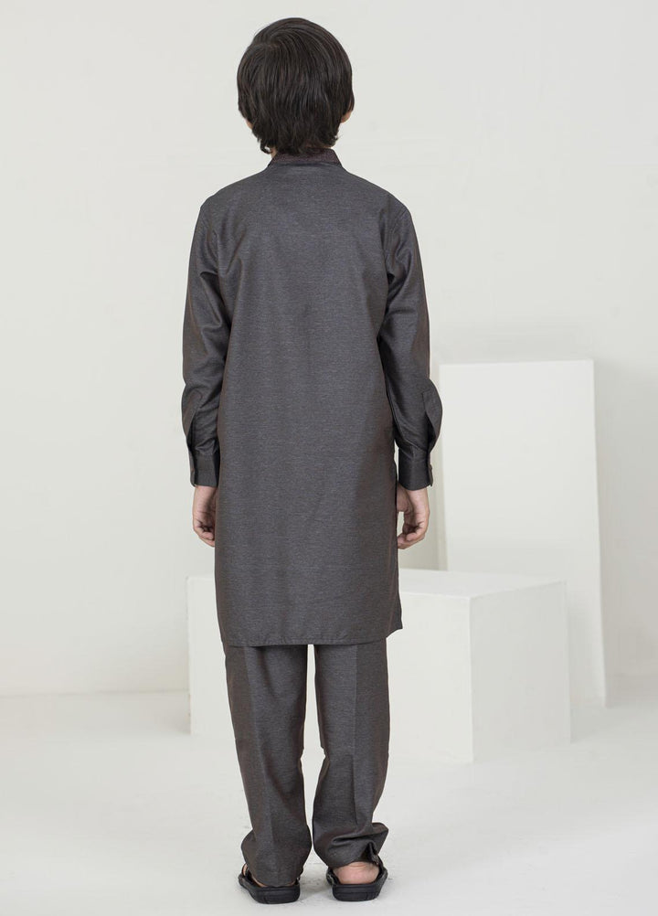 Stylish Wash N Wear Fancy Kurta Pajama for Kids -  K-1972 CHOCOLATY