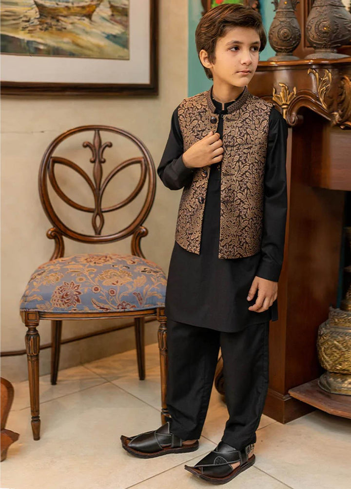 Stylish Wash N Wear Fancy Waistcoat Suit for Kids -  K-1984