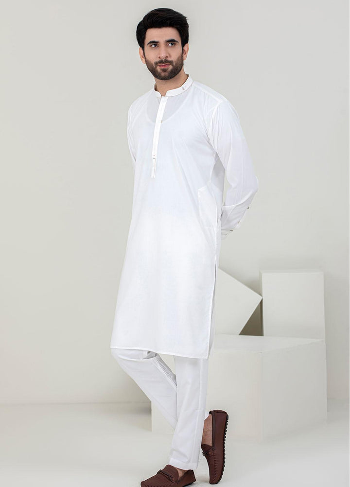 Stylish Wash N Wear Formal Men Kameez Shalwar -  TF-1063 White