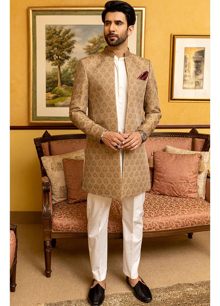 Stylish Jamawar Festive Sherwani for Men -  GS-5047