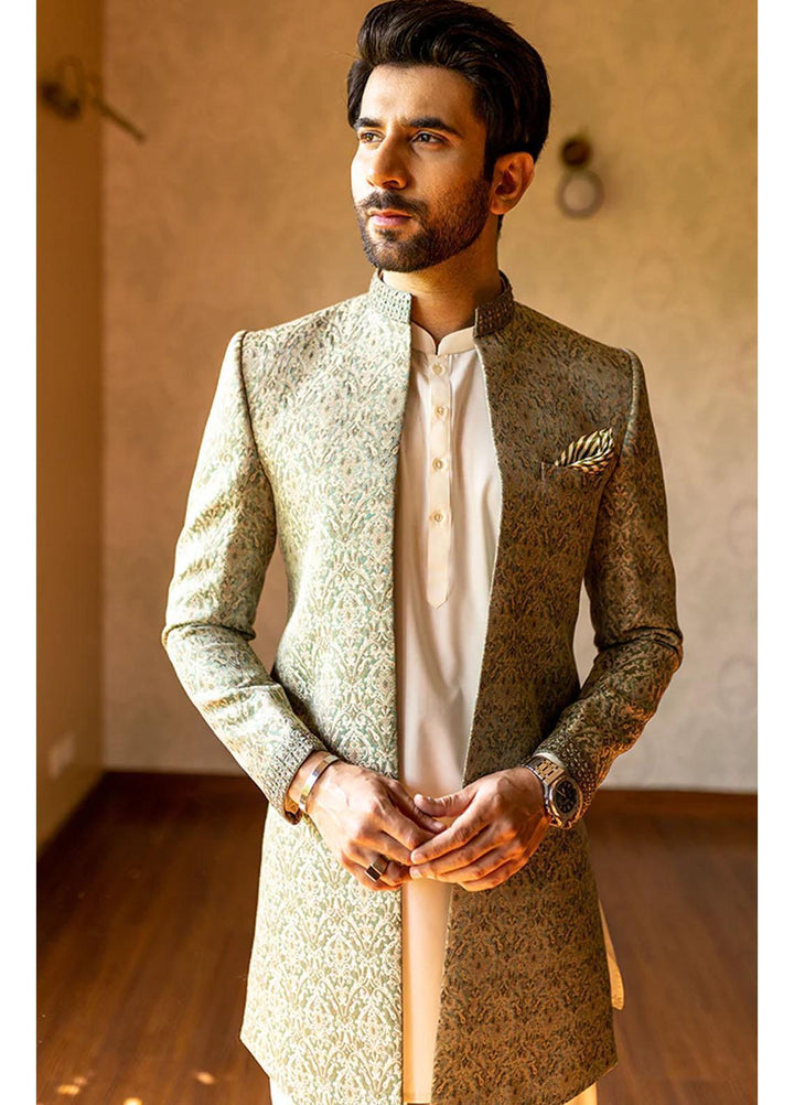 Stylish Jamawar Festive Sherwani for Men -  GS-5045
