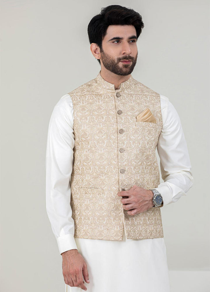 Stylish Missouri Formal 3 Piece for Men -  W-1692 Light Golden