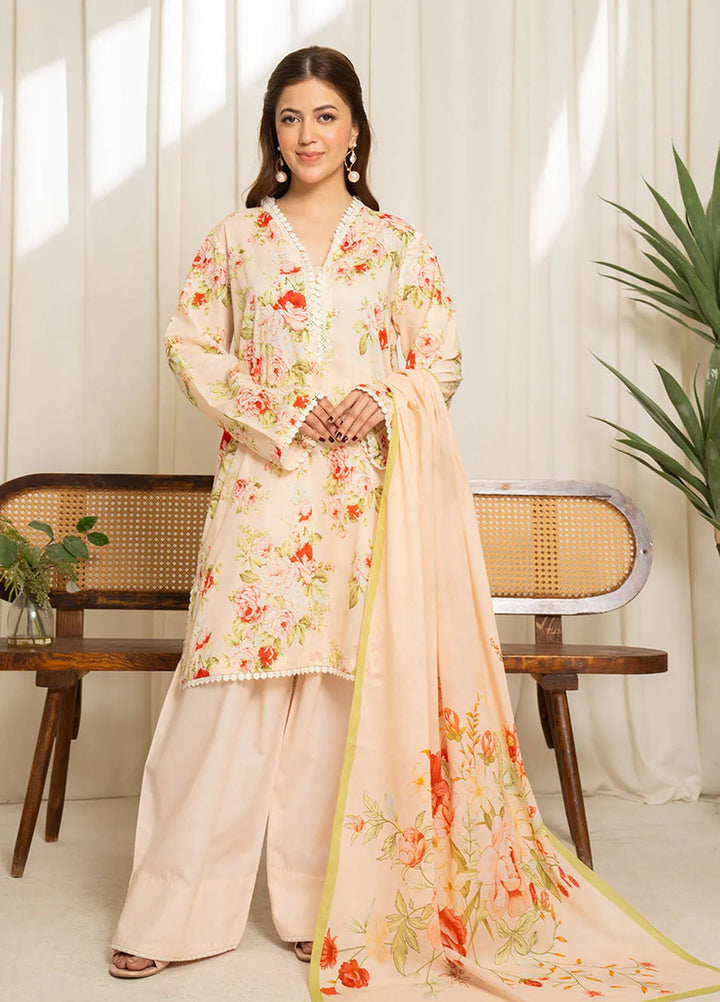 Sule by Coco Zara Shahjahan Printed Lawn Unstitched Suits 3 Piece CZS25SL D-04 - Summer Collection
