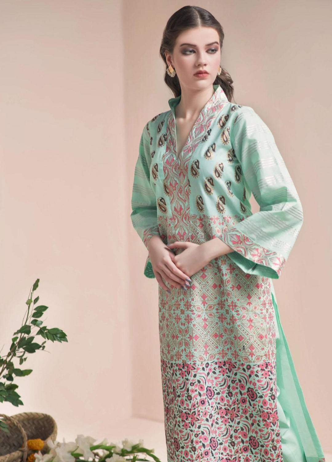 Sultanam Casual Pret  Cotton 2 Piece Dress SUL23RTW Masuma