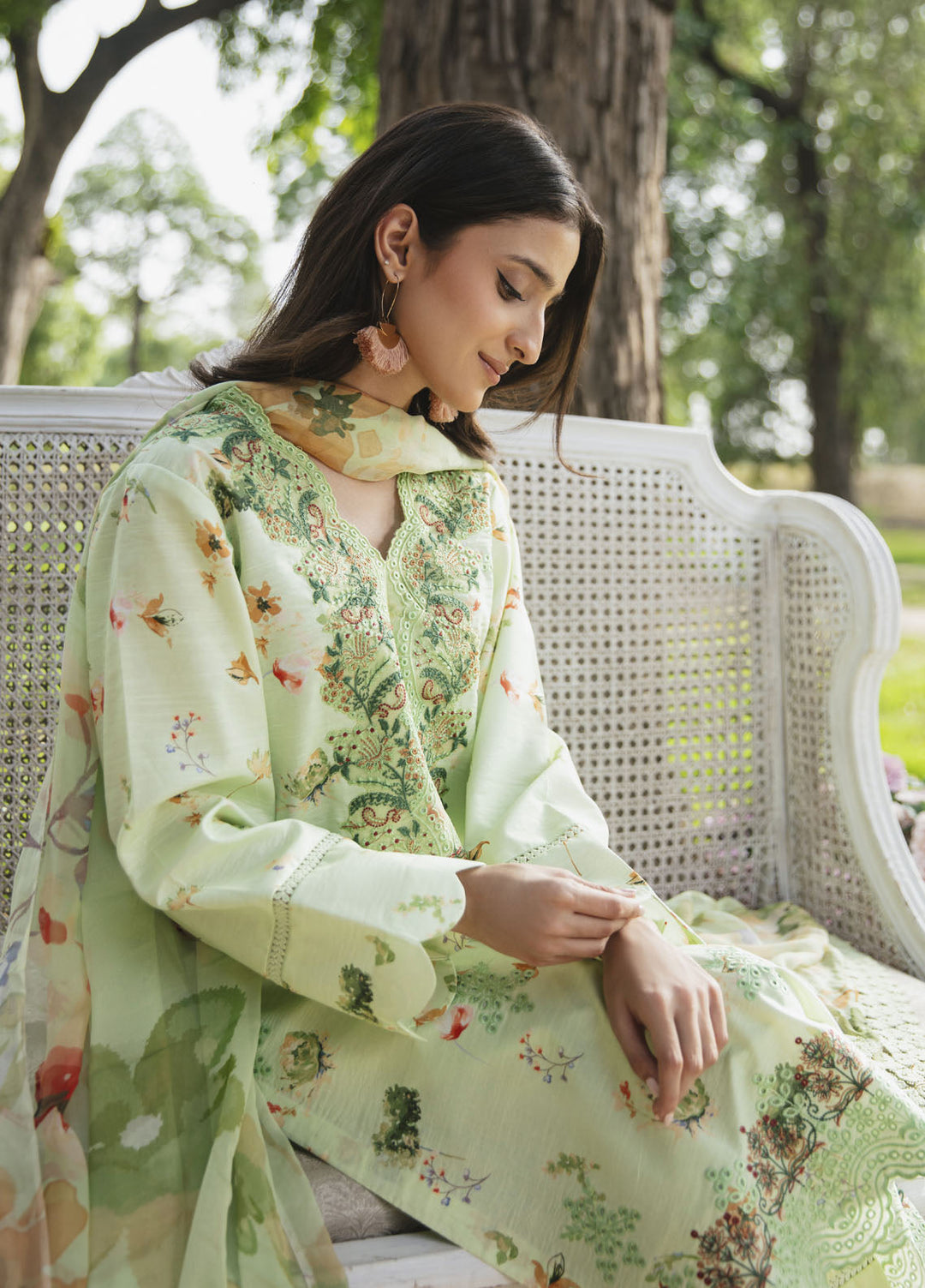 Unstitched Printed Lawn ST 3pc
