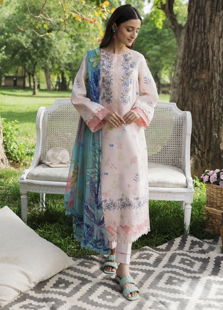 Summer Breez By Humdum Printed Lawn Suits Unstitched 3 Piece HD25SB D-07 - Summer Collection