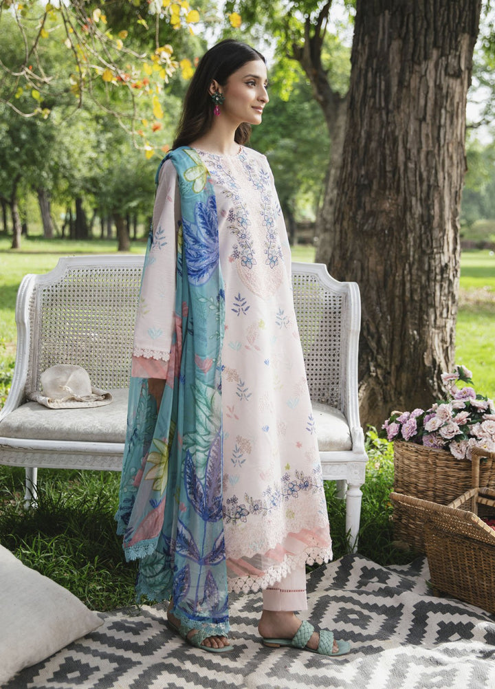 Summer Breez By Humdum Printed Lawn Suits Unstitched 3 Piece HD25SB D-07 - Summer Collection