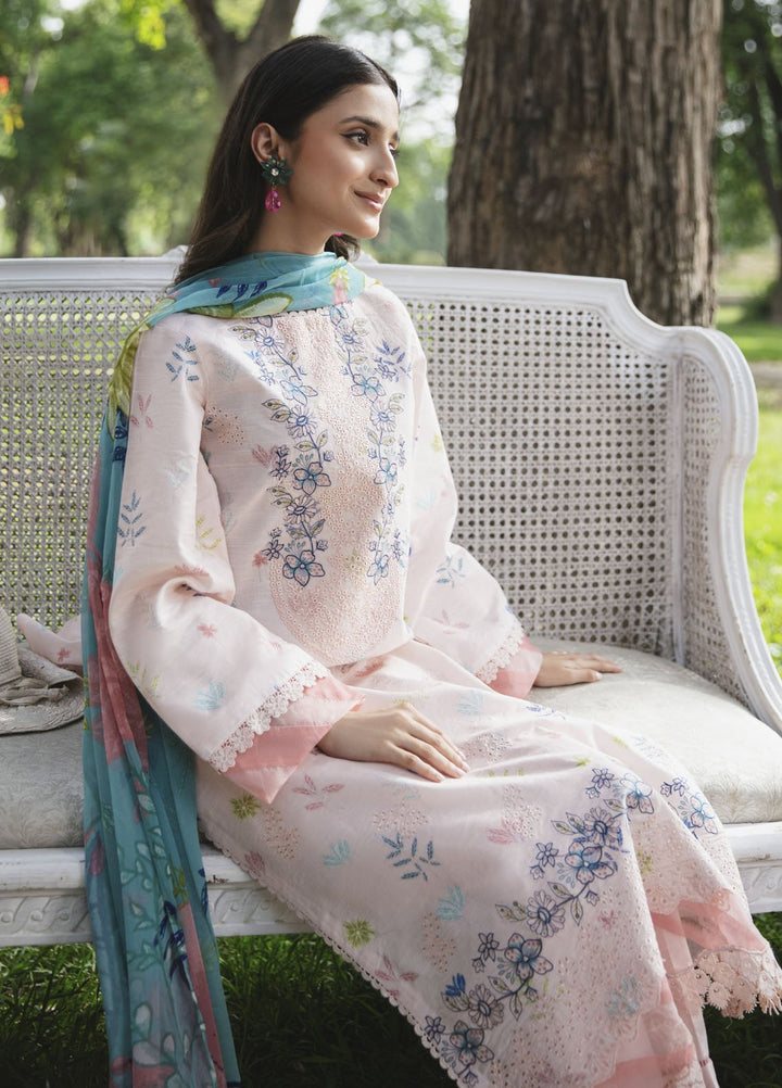 Summer Breez By Humdum Printed Lawn Suits Unstitched 3 Piece HD25SB D-07 - Summer Collection