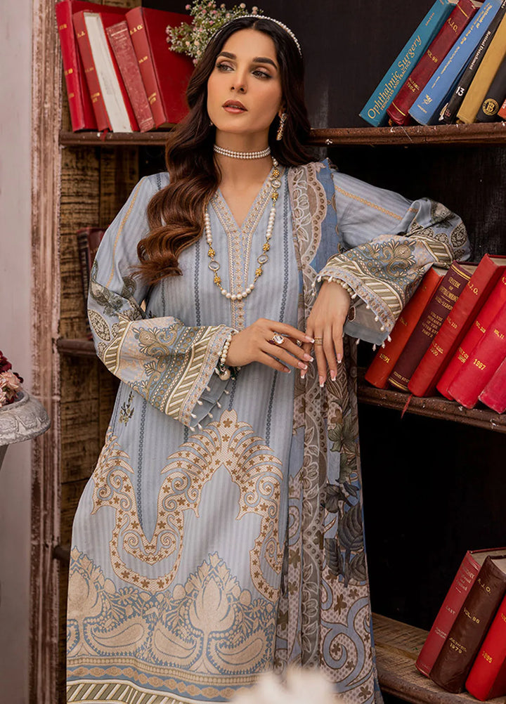 Summer Garden By Eileen  Embroidered Lawn Suit Unstitched 3 Piece EL24G D2-CELINE - Summer Collection